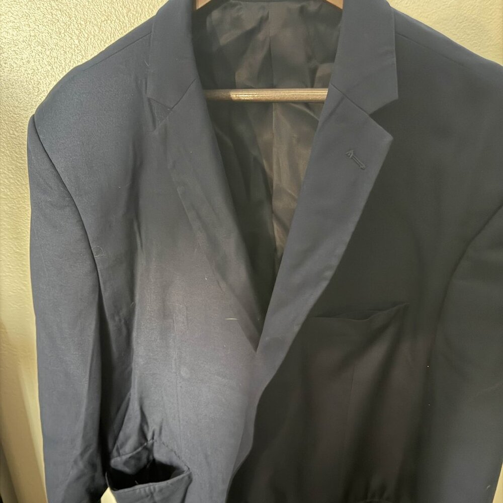 Gianni Uomo Black Sport Coat 52R